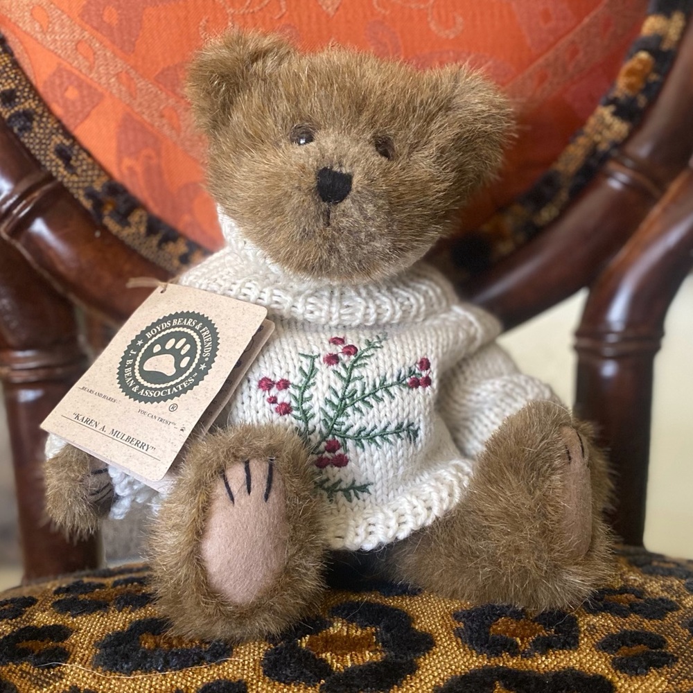 NWT Retired 2000 Plush Boyds Bear Karen A. Mulberry #917364
